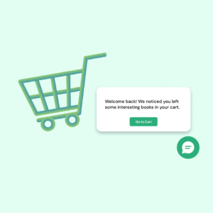 Abandoned Cart Reminders, AI chatbot Abandoned Cart Reminders, Ai chatbot greeting for Abandoned Cart